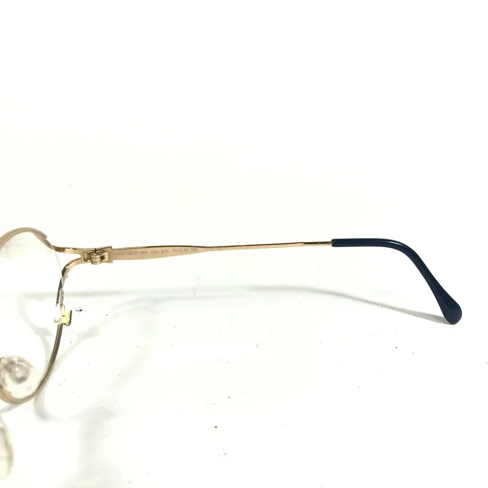 Cazal Eyeglasses Frames MOD.120 Col.810 Blue Gold Black Round Semi Rim 50-19-135